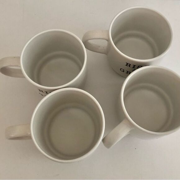 MRKT MARKET FINDS SET OF 4 COFFEE BREAK TOWER IN WHITE MICROWAVE/DISWASHER SAFE - Picture 7 of 10